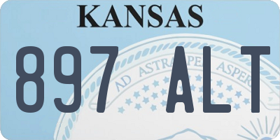 KS license plate 897ALT