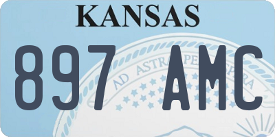 KS license plate 897AMC