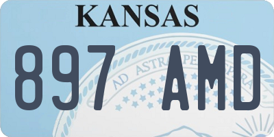 KS license plate 897AMD