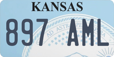 KS license plate 897AML