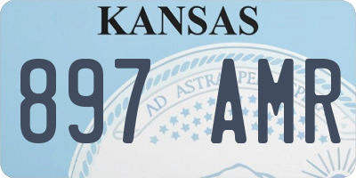 KS license plate 897AMR