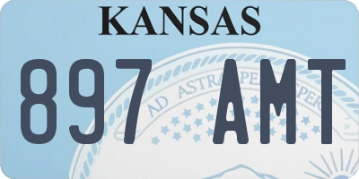 KS license plate 897AMT