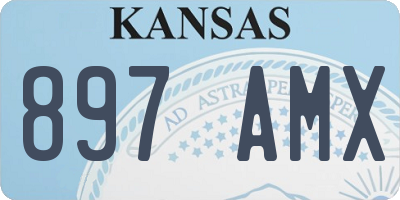 KS license plate 897AMX