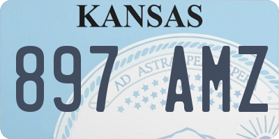 KS license plate 897AMZ