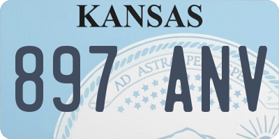 KS license plate 897ANV