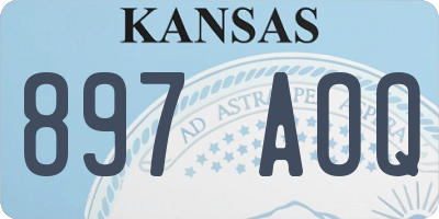 KS license plate 897AOQ