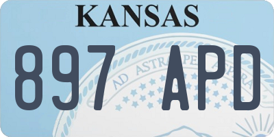 KS license plate 897APD