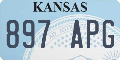 KS license plate 897APG