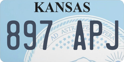 KS license plate 897APJ
