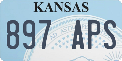 KS license plate 897APS