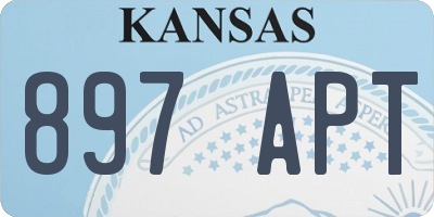 KS license plate 897APT