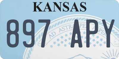 KS license plate 897APY