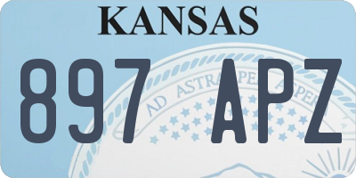 KS license plate 897APZ