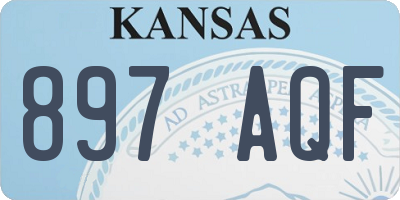 KS license plate 897AQF