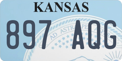 KS license plate 897AQG