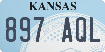 KS license plate 897AQL