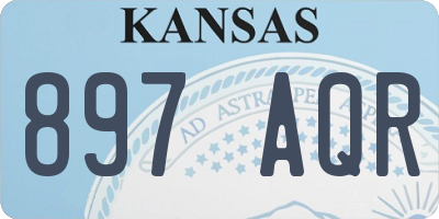 KS license plate 897AQR