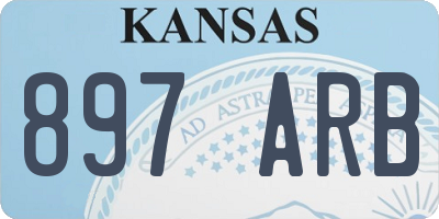KS license plate 897ARB