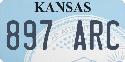 KS license plate 897ARC