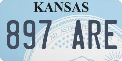 KS license plate 897ARE