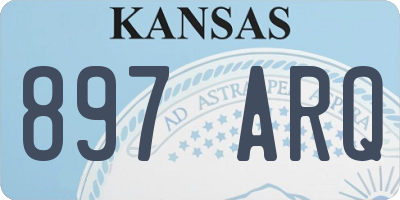 KS license plate 897ARQ