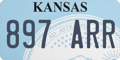 KS license plate 897ARR