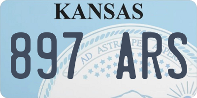 KS license plate 897ARS