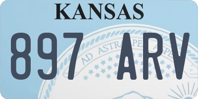 KS license plate 897ARV