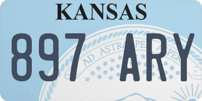 KS license plate 897ARY