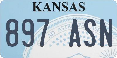 KS license plate 897ASN