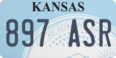 KS license plate 897ASR