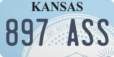 KS license plate 897ASS