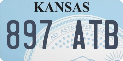 KS license plate 897ATB