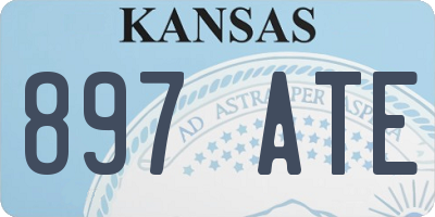 KS license plate 897ATE