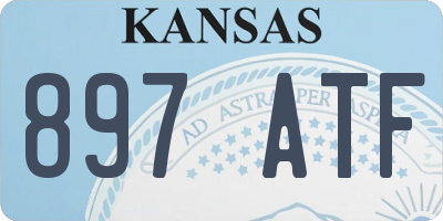 KS license plate 897ATF