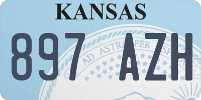 KS license plate 897AZH