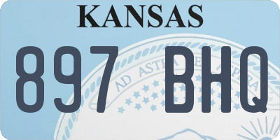 KS license plate 897BHQ