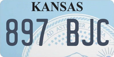 KS license plate 897BJC