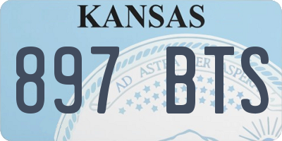 KS license plate 897BTS