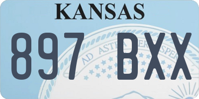 KS license plate 897BXX