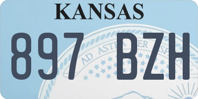 KS license plate 897BZH