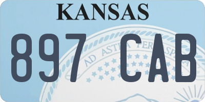 KS license plate 897CAB