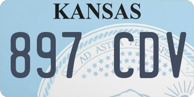 KS license plate 897CDV