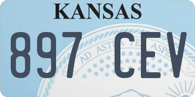 KS license plate 897CEV