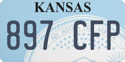 KS license plate 897CFP