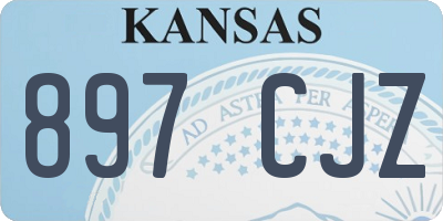 KS license plate 897CJZ
