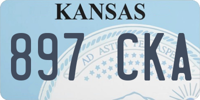 KS license plate 897CKA