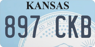 KS license plate 897CKB