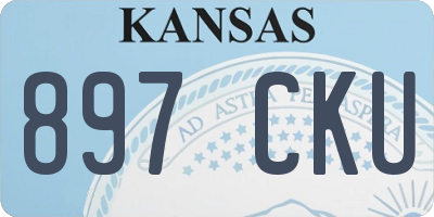 KS license plate 897CKU