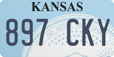 KS license plate 897CKY